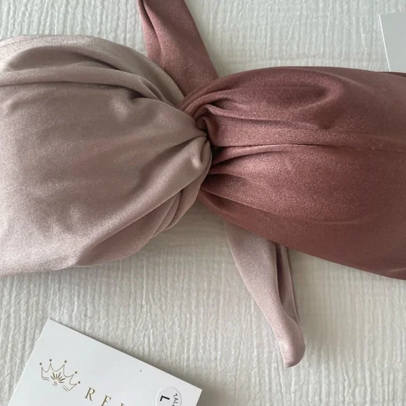 NWT REINA Bikini Swimsuit Rose Pink Large - Picture 7 of 13